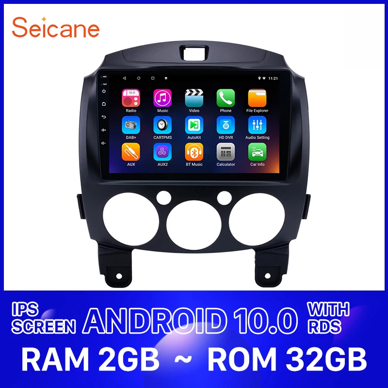 Seicane автомобильный аудио Android 10 0 HD 9 &quotNavi Стерео для MAZDA 2/Jinxiang/DE/третьего поколения