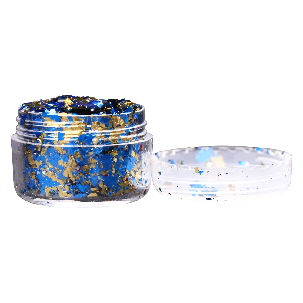 Хлопья из искусственной золотой фольги для украшения ногтей рисования искусства