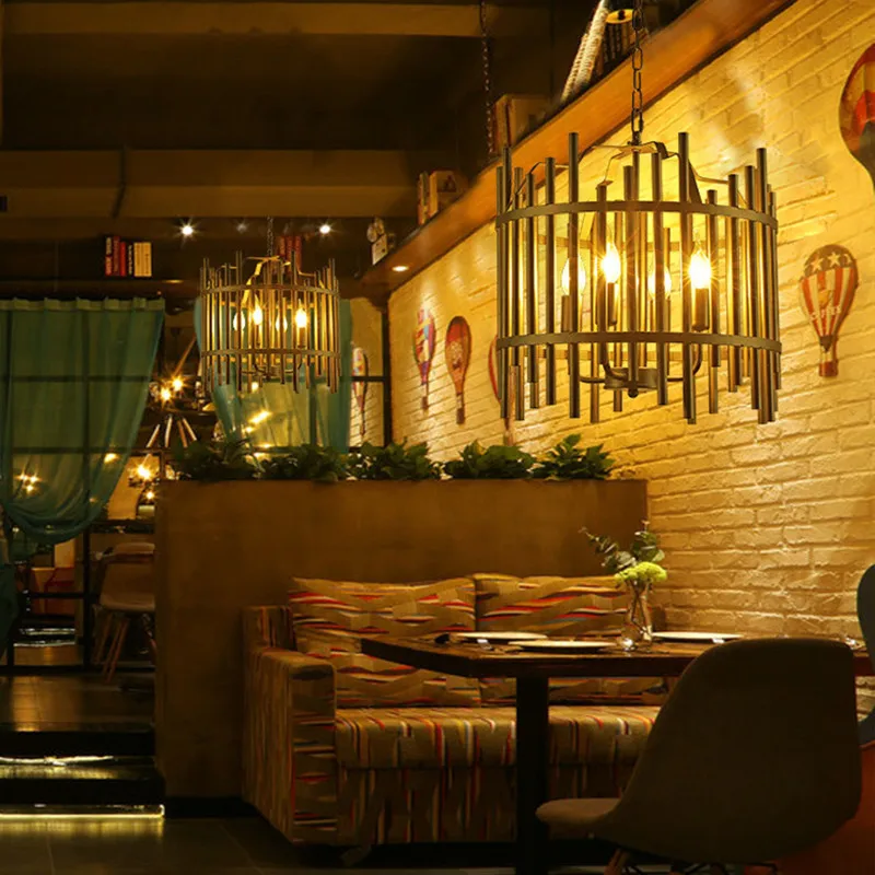 Промышленный Лофт креативный подвесной светильник для столовой художественный