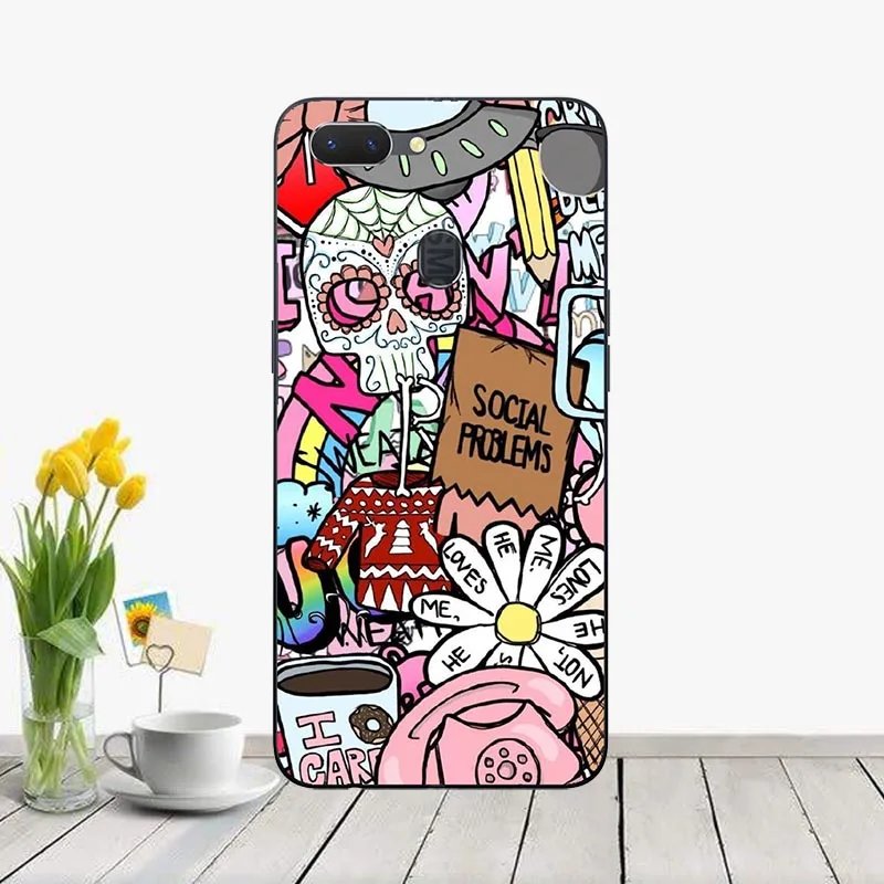 

Soft silicone Cover Cases For OPPO Realme 2 Silicone Painting Phone Case For oppo realme 2 Soft TPU Patterned fitted Case shell