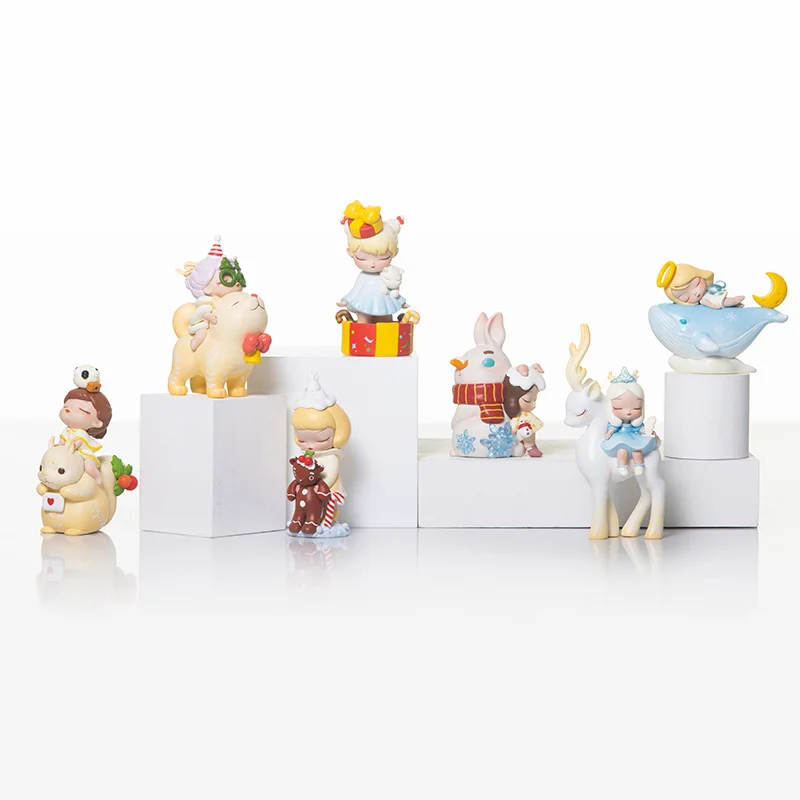 Kemelife-caja ciega de la serie de cuento de hadas de La Noche Blanca, regalo de cumplea&ntilde;os de Navidad, adornos de moda para ni&ntilde;as-5
