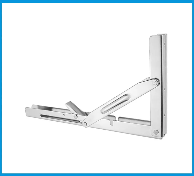 

2PCS Stainless Steel 304 Folding Shelf Bench Table Bracket Triangular support wall mounted DIY Home Boat Marine