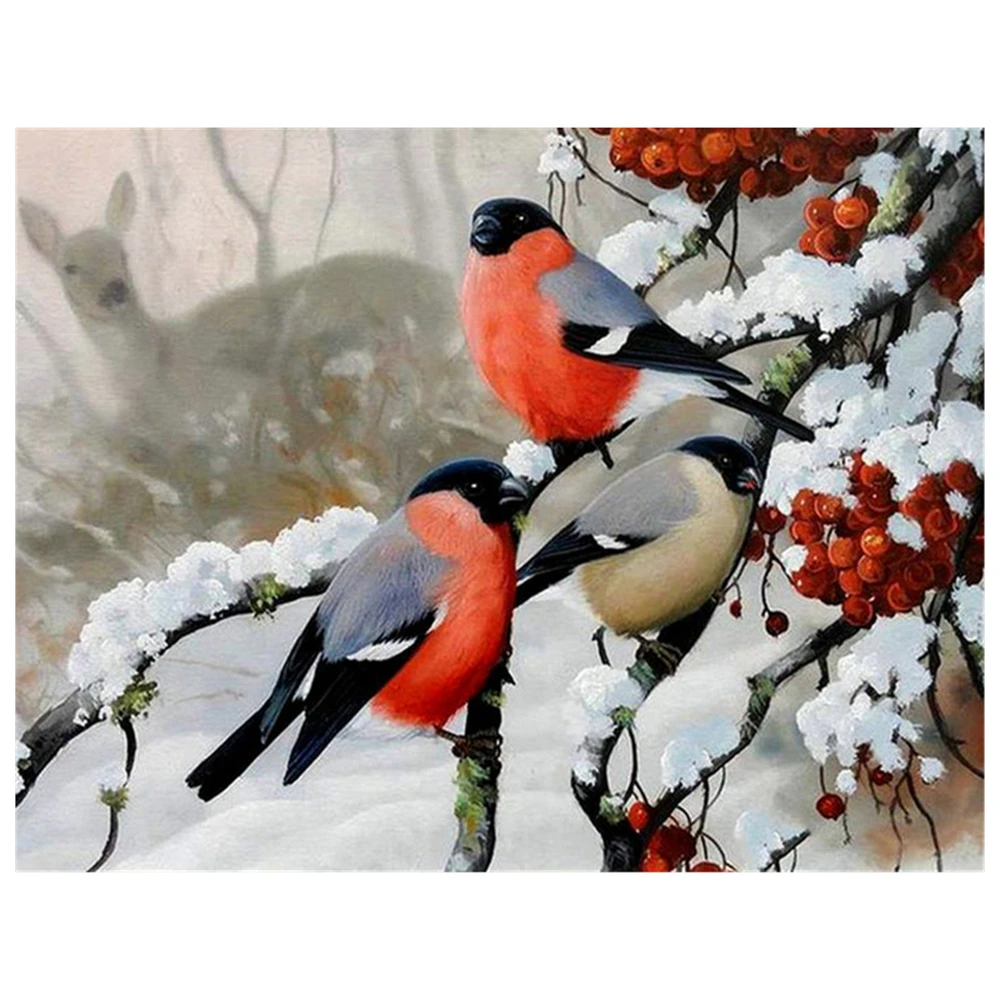 

Вышивка крестиком 11CT «Птица, слива»