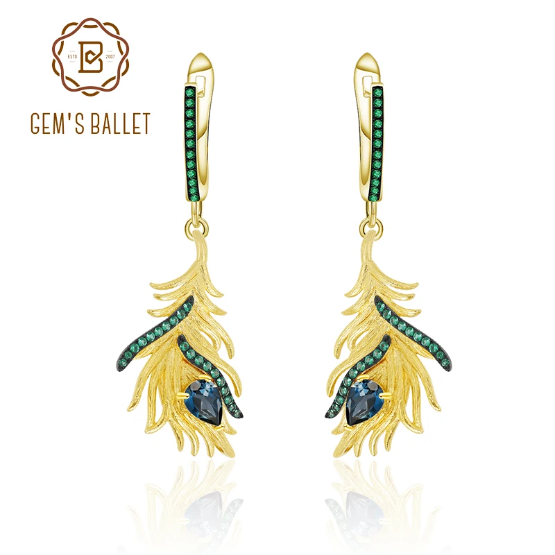 Женские Балетные серьги gemb's этнические Висячие сережки из стерлингового