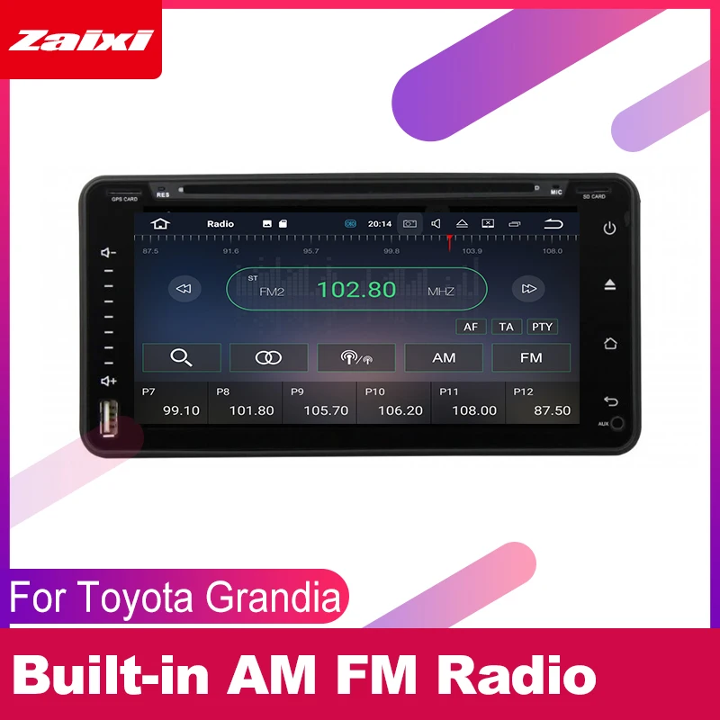 Автомобильная Мультимедийная система для Toyota Grandia мультимедийный DVD-плеер на Android