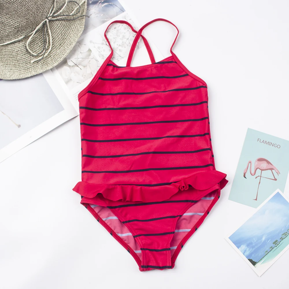 Купальник для девочек с принтом Русалочки летний От 3 до 7 лет Цельный купальник