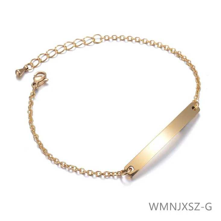 Новые модные простые золотые браслеты-цепочки для женщин очаровательные женские
