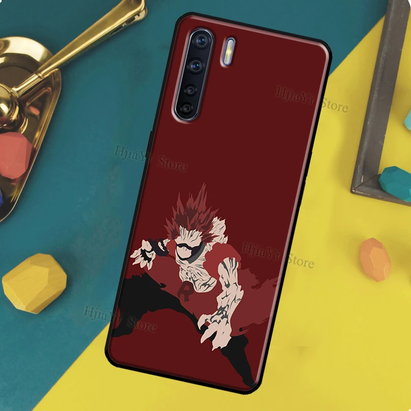 Чехол-накладка Eijiro Kirishima Hero Academia для OPPO Reno 2Z 2F 5 Lite A5 A9 A53 2020 A53S A1K A15 A52 A72 A83 A54 A74 A94.
