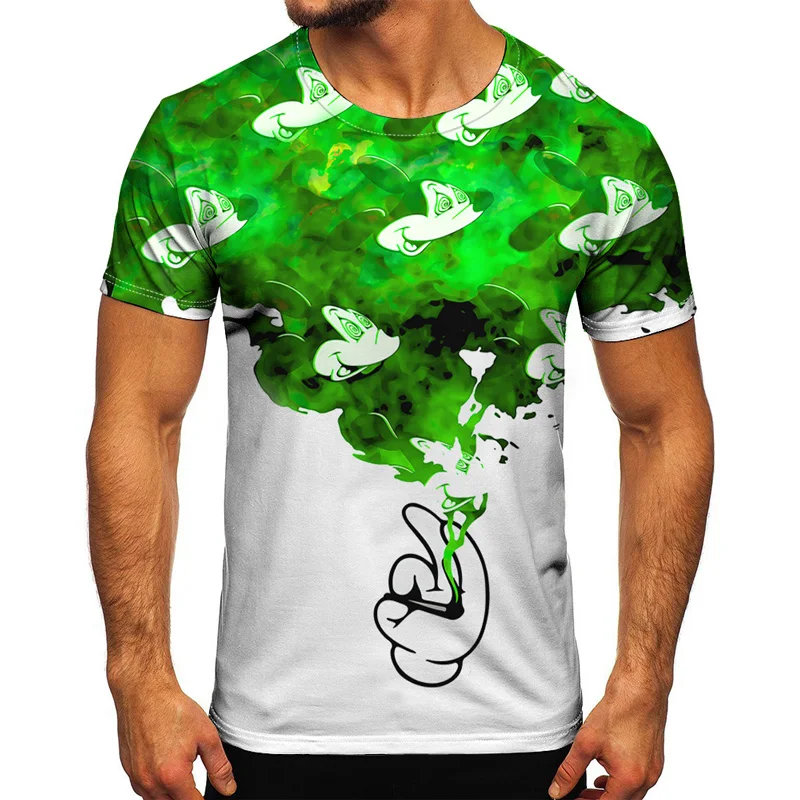 

2021 Gradient Starry Sky New 3D Printed T-shirt Summer Fashion Sleeve Short Top Unisex Oversized T-shirt Hip Hop Streetwear