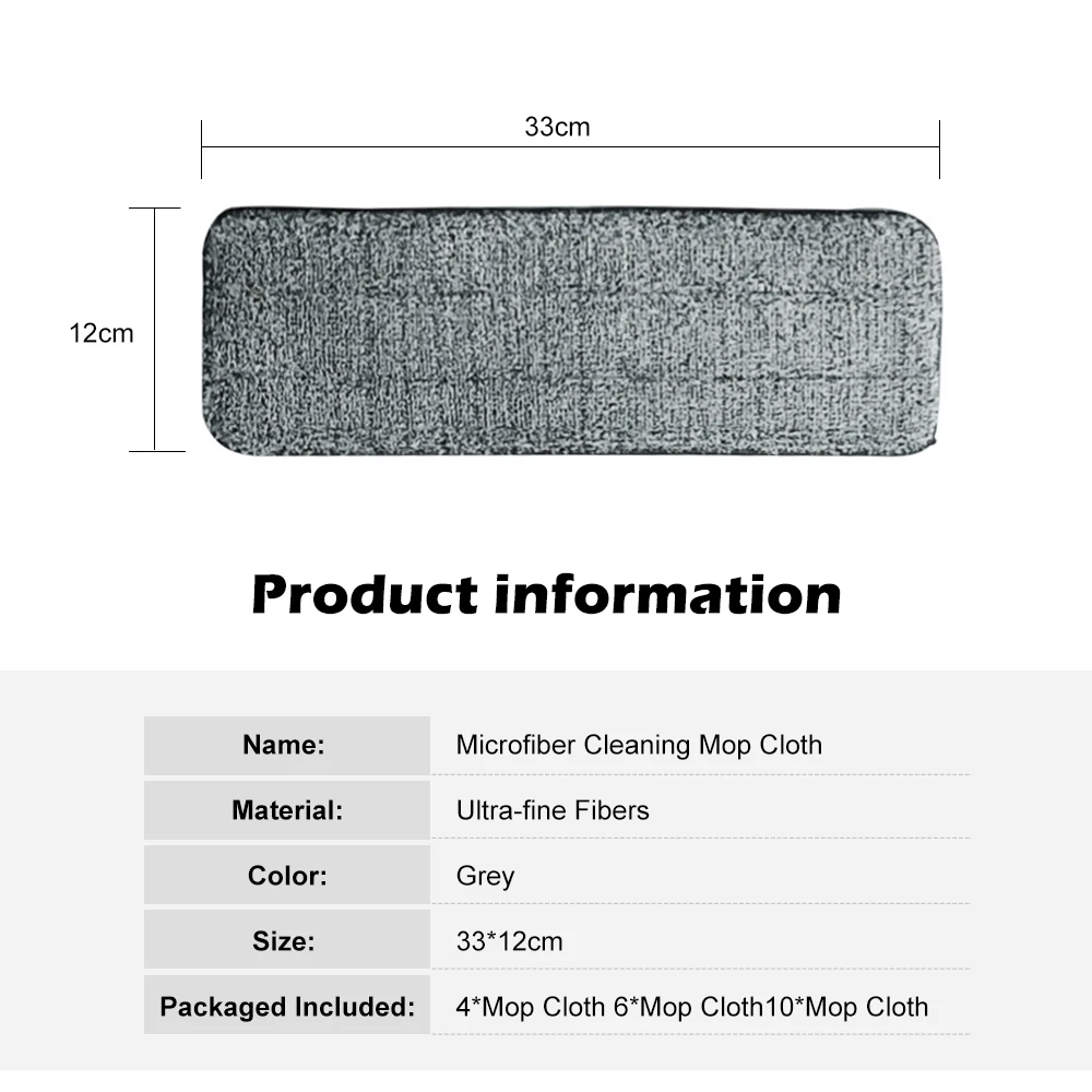 4/6/10 шт. Спрей Швабра для пола с многоразовыми прокладками из микрофибры дома
