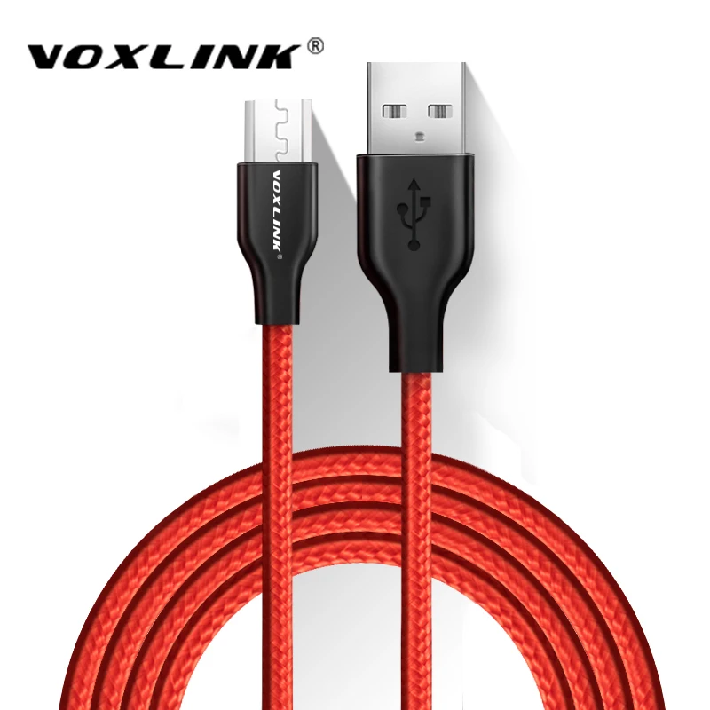 5V 2A Micro USB кабель VOXLINK USB Кабель зарядного устройства для samsung/xiaomi/lenovo/huawei/htc/Meizu Android кабели для мобильных телефонов