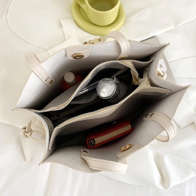 

High-quality Handbag Women's PU Leather Large-capacity Female Shoulder Bag Simple Solid Color Shopping Girls Commonly Used Bags