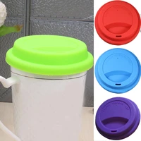 reusable silicone stretch lids 9cm food fresh cover silicone insulation anti dust cup cover tea coffee sealing lids universal