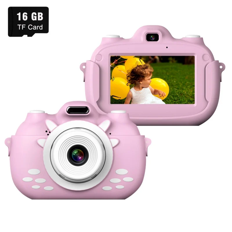 32GB детская камера игрушки 2,0 дюймов ips HD экран дети анти-встряхивание цифровая камера для ребенка подарок - Цвет: B1