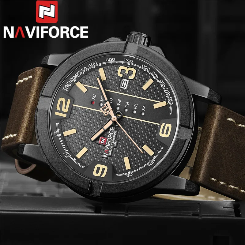 NAVIFORCE мужские наручные часы лучший бренд класса люкс спортивные военные