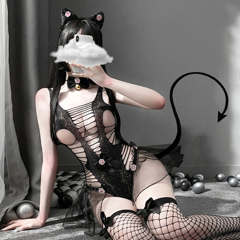 Сексуальная Униформа кошки девушки Женщины Дикий Кот аниме нижнее белье Косплей
