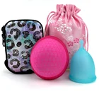 EECCI Менструальный диск с плоской посадкой дизайн Сверхтонкий стерилизующий силиконовый менструальный период copa 2 шт набор для женщин