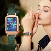 starking woman quartz watch japan movt rectangle ladies girl wristwatch genuine leather band waterproof watches relogio feminino