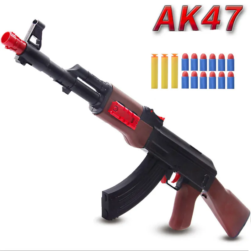 AK47 игрушечный пистолет Безопасность мягкая пулевая винтовка страйкбол ручная