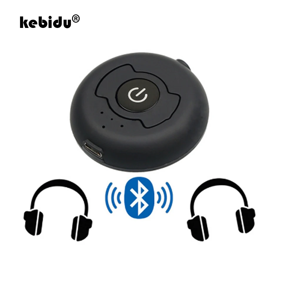 

kebidu Wireless 3.5mm Bluetooth Transmitter Multi-point Audio Music Stereo Dongle Adapter For TV PC DVD MP3 Bluetooth 4.0
