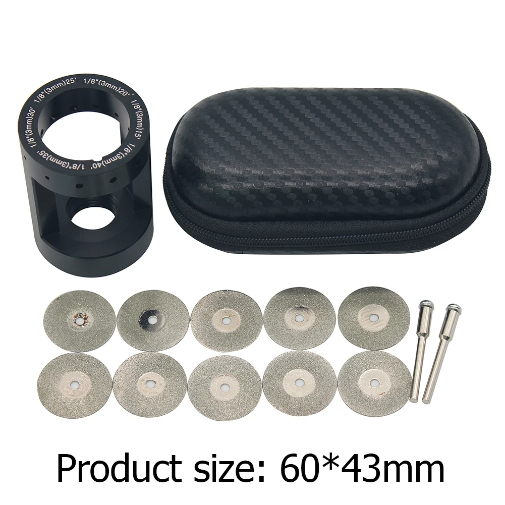 

Tungsten Electrode Sharpener Rods Grinder Aluminum TIG Welding Sharpen Tool with 10 Diamond Wheel 2 Mandrel Storage Pouch