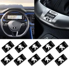 10 шт., Декоративные значки на руль Peugeot 107 108 206 207 308 307 508 2008