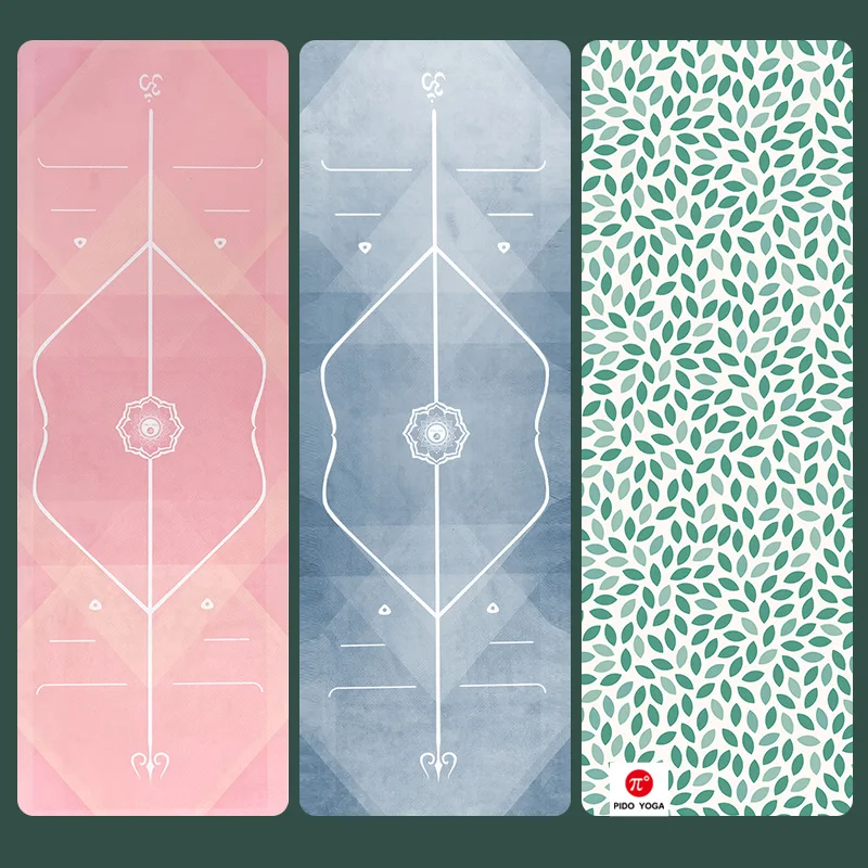 

TPE Yoga Mat With Positioning Line Fitness Gymnastics Mat Double-Layer Non-Slip Beginner Sports Carpet Home Gym Pilates Mat