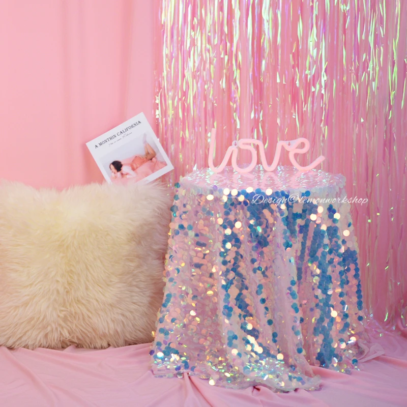 

8 футов x 8 футов свадебный фон Декор бесшовная Блестящая серебряная занавеска фотография Рождественская фотобудка украшение для вечерние р...