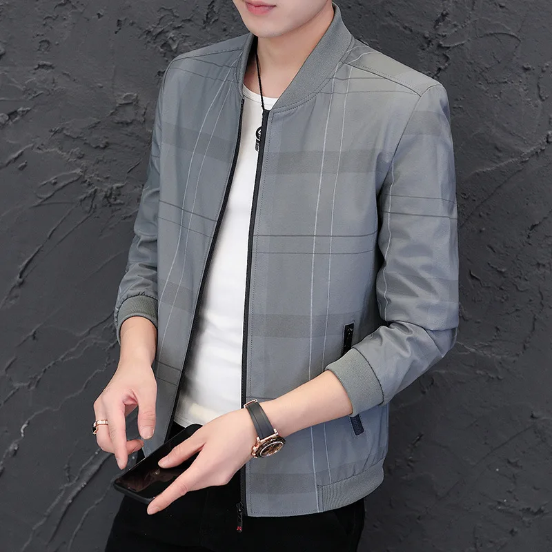 

2020 men's autumn and winter large casual jacket men's coat trend handsome single middle-aged business men's coat