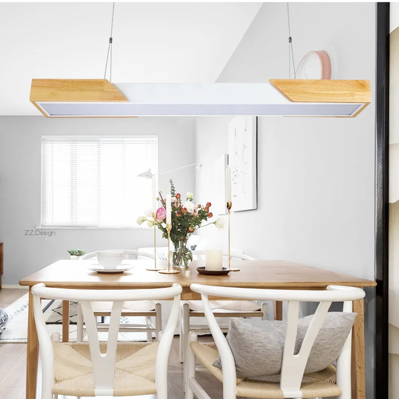 Modern fashion Wood+rion bar Cafe Restaurant pendant lamp study office aisle corridor living room dining Chandelier light | Освещение