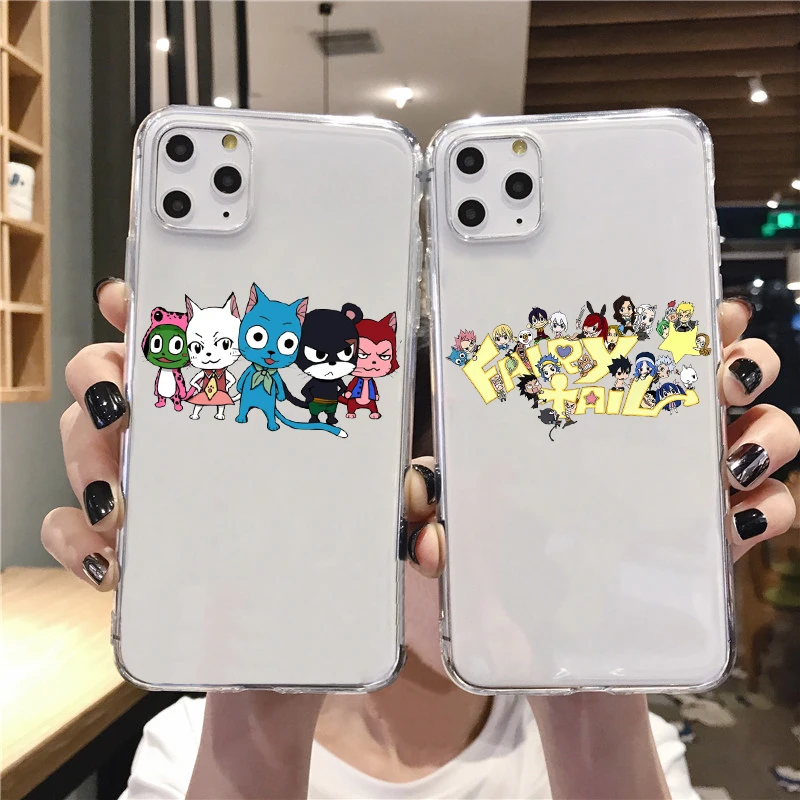 

Manga Fairy Tail soft phone case for iPhone 12pro 11pro 13pro 14pro max 12mini 14plus XR13mini 13pro max TPU transparent shell