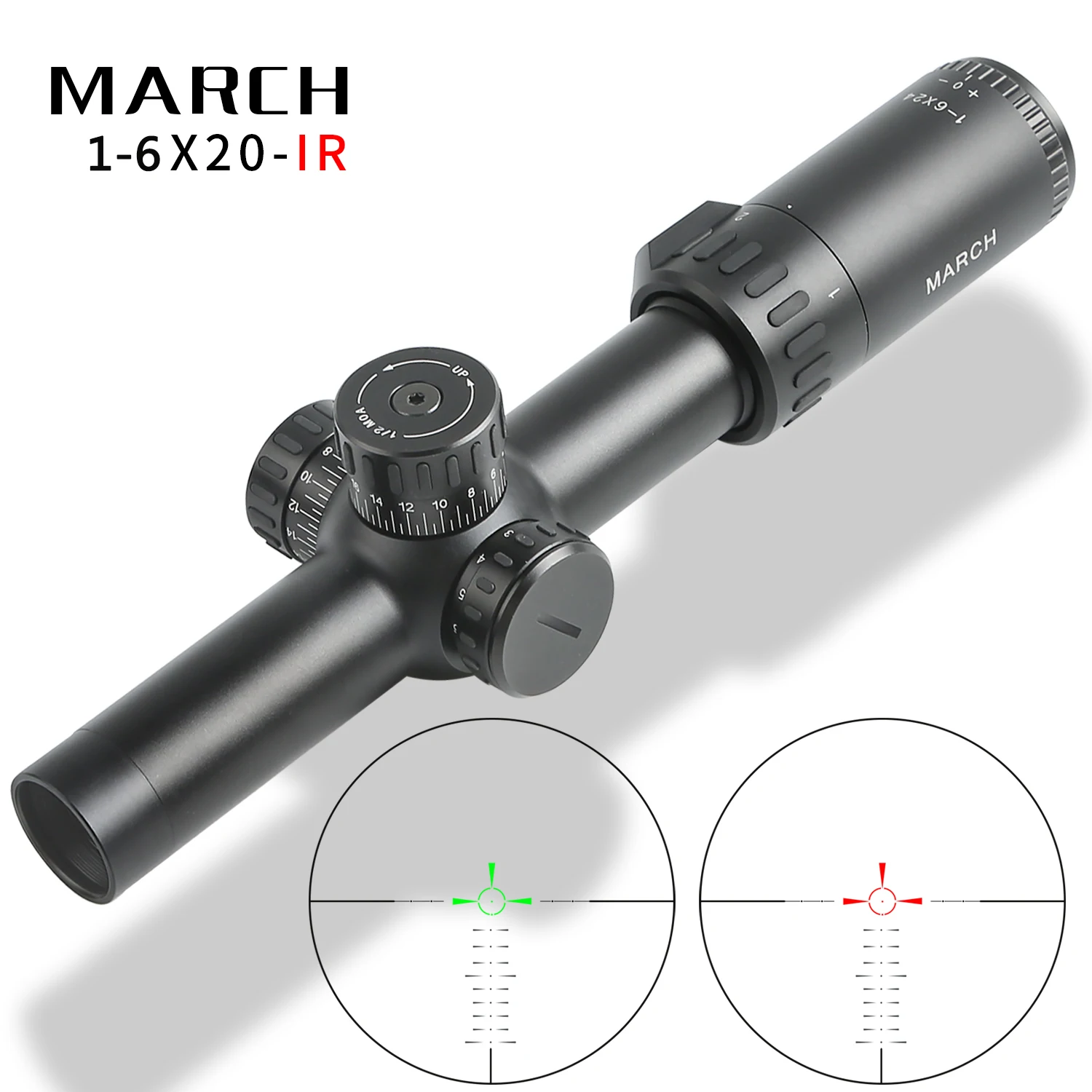 MARCH1 6X20IR оптические прицелы с подсветкой Стекло гравированный сетка параллакса