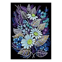 glow in dark flower 5d luminous diamond painting diy adult craft partial round drill rhinestone embroidery resin best gift