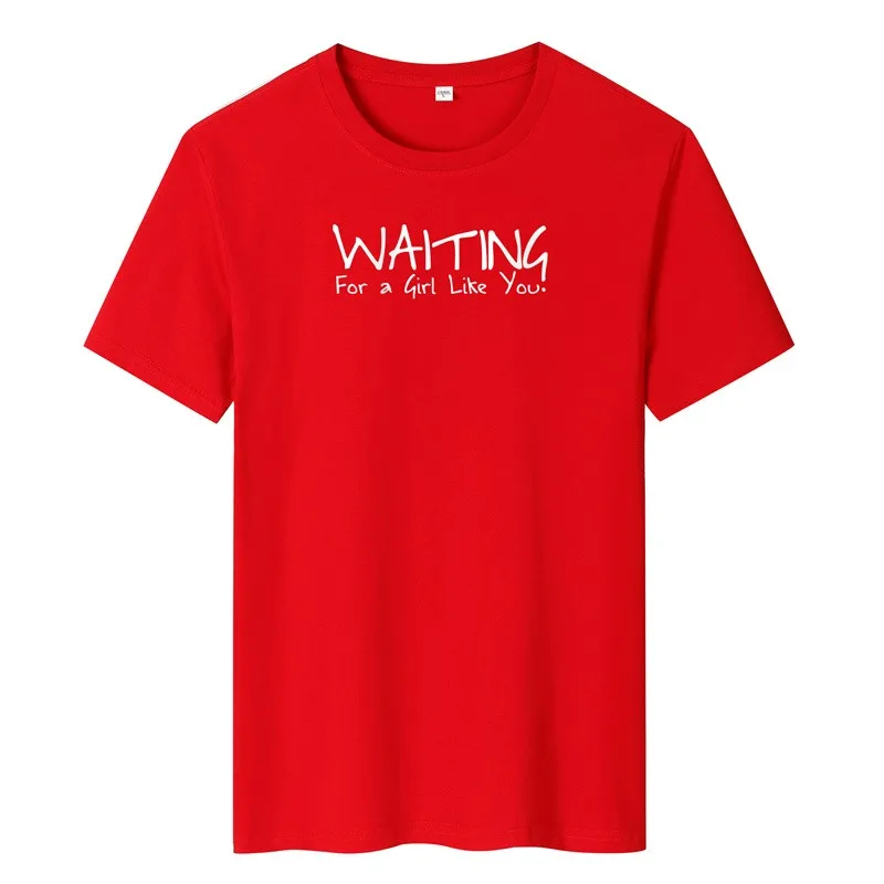 

SWENEAR 2021 new men's T-shirt summer 100% pure cotton WAITN printed T-shirt men's casual O-neck short-sleeved brand T-shirt