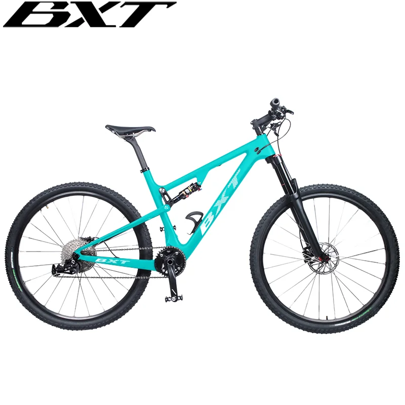 

Full Suspension mountain bike 29er T800 carbon fiber 1×11speed carbon mtb XC bicycle disc brakes shock absorber travel 165*38mm