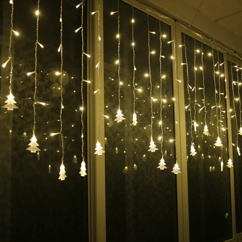 

Christmas Tree shape Light String 3.5m 96 LED New Year Christmas Ornaments Christmas Decorations for Home Navidad Home Decor