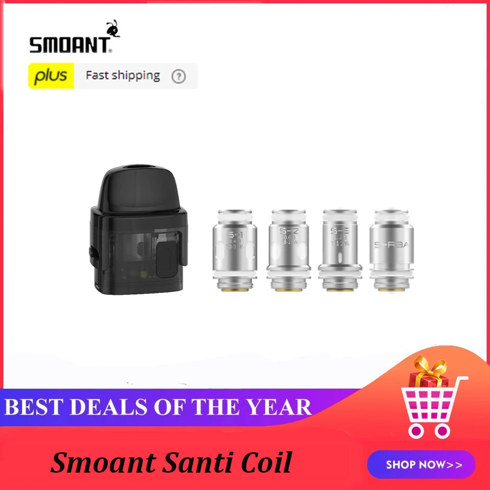 Smoant Santi катушка 0.4ohm DL / 0.6ohm RDL 1.2ohm MTL S-RBA DIY | Электроника