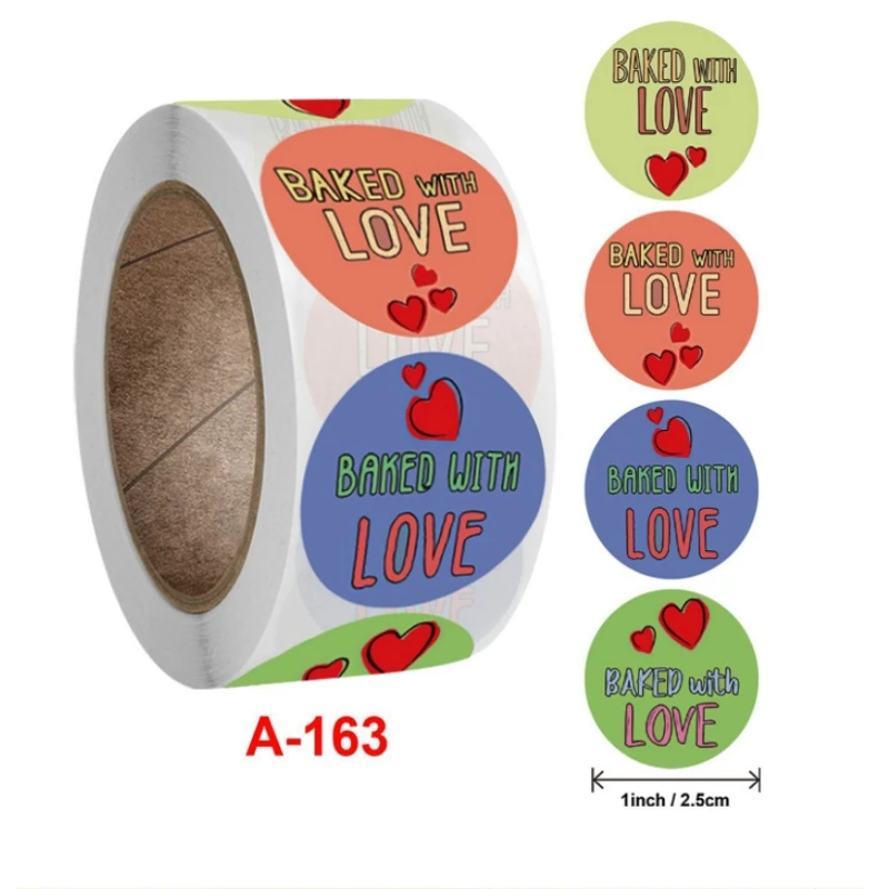 

500pcs Round Floral Thank You Stickers 8 designs for Wedding Favors and Party Handmade Stickers Envelope Seal Stationery Sticker