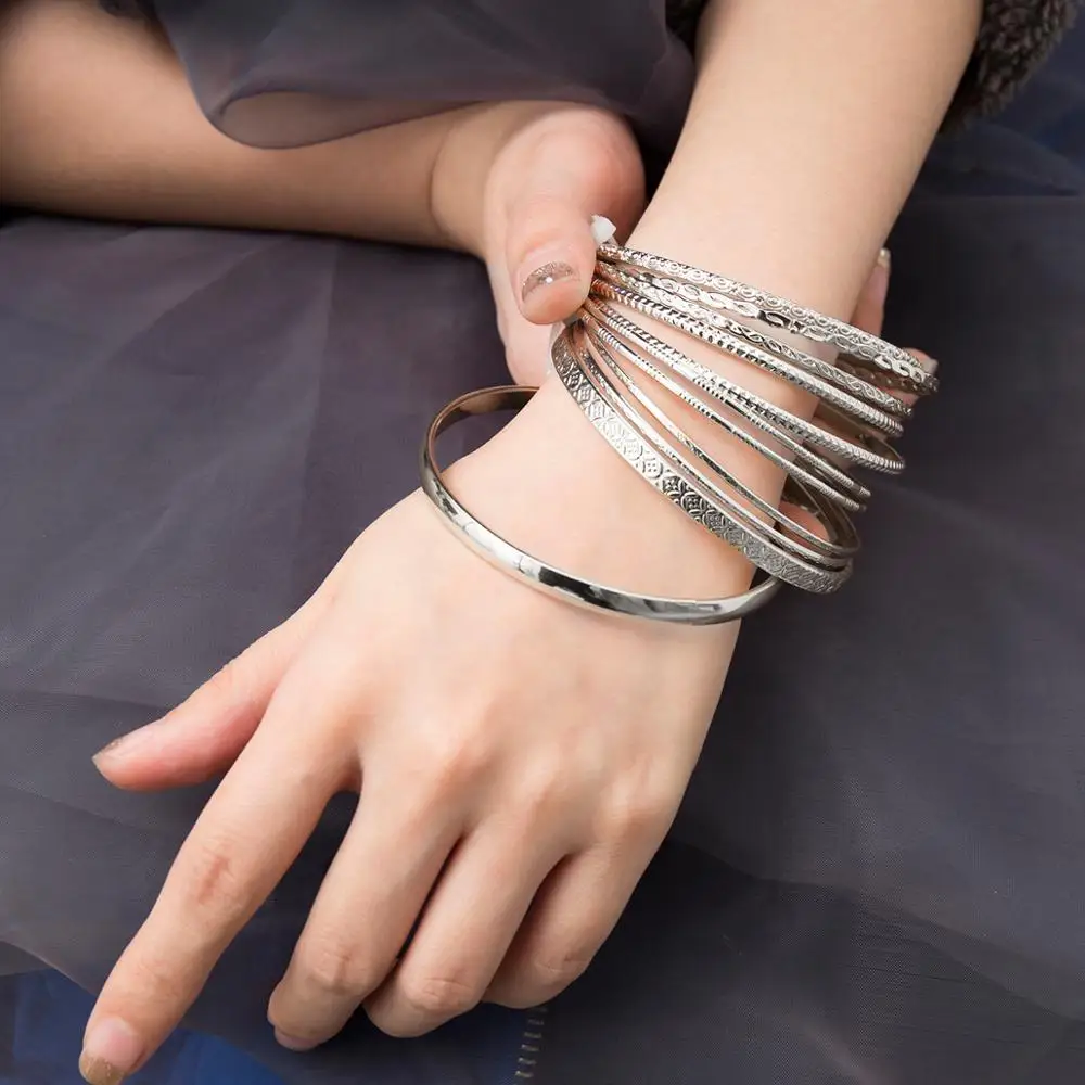 IngeSight.Z 11 шт./компл. винтажная Геометрическая большая круглая звеньевая цепочка