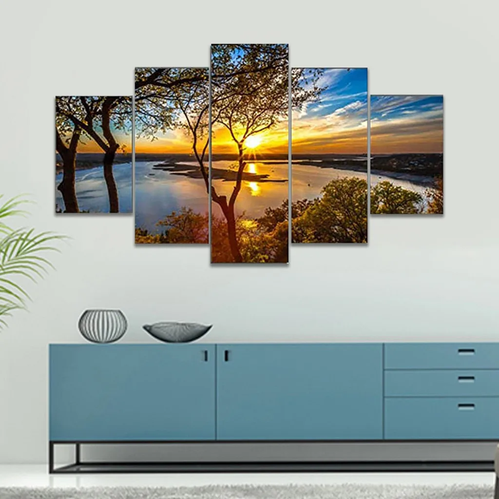 Постер с рисунком на холсте домашний декор 5 шт. Современная картина маслом без