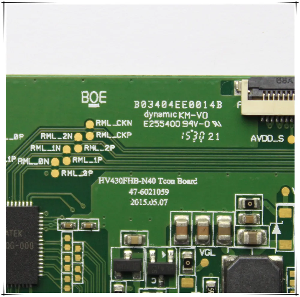 T-con доски HV430FHB-N40 Tcon доска 47-6021059 Proscan профессиональная тестовая плата Бесплатная