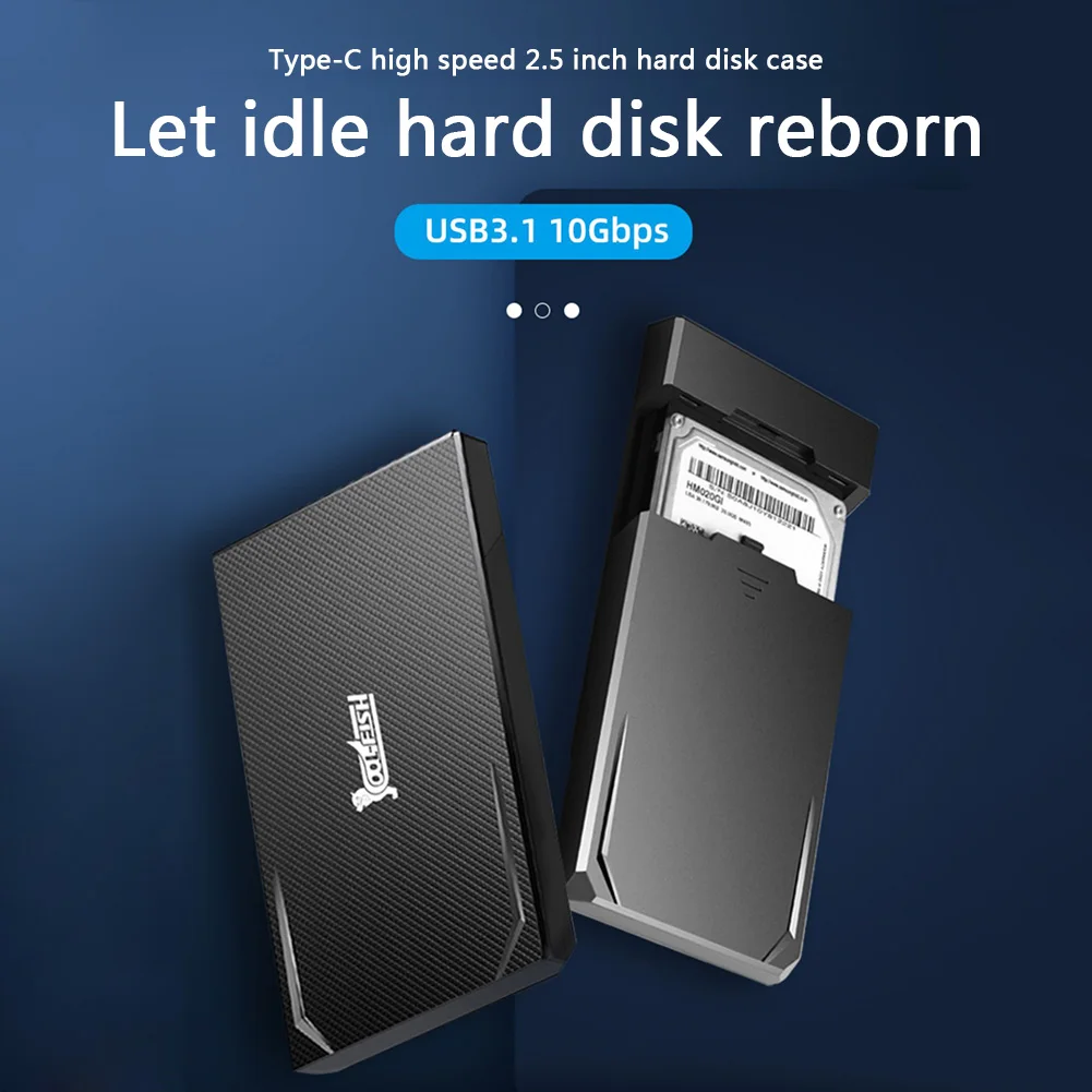 

Внешний корпус жесткого диска Компьютерные аксессуары K801 2,5 SATA к USB 3,1 C бытовой для 7 мм 9,5 мм SSD HHD