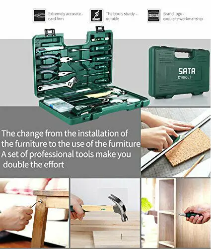 Набор инструментов SATA 36 шт. механический ручной инструмент отвертка гаечный ключ