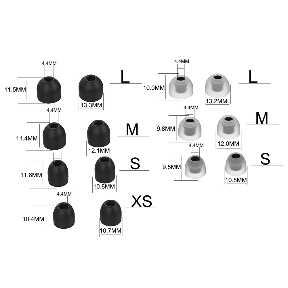Водонепроницаемые удобные насадки для наушников набор силиконовых насадок