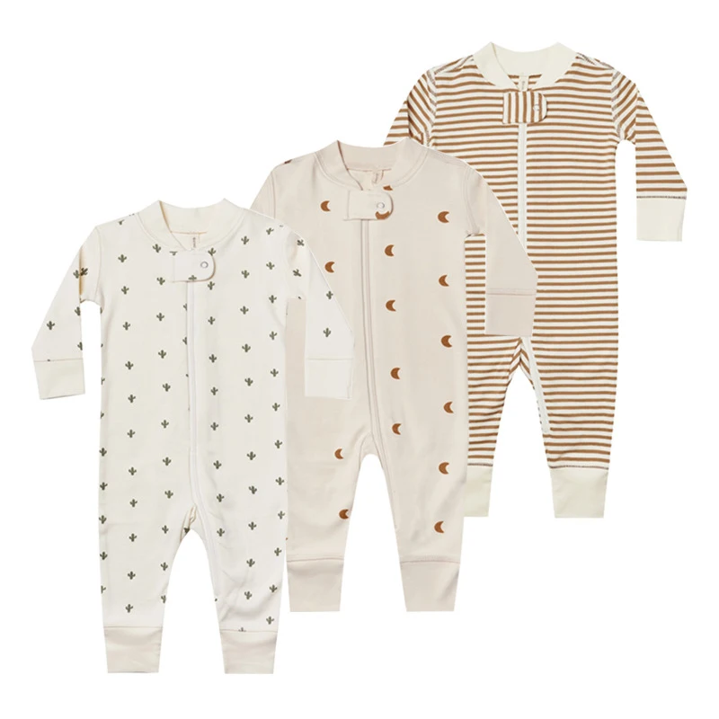 Baby Fall Winter Spring Romper Cute Printed Clothes for Newborn One-piece Onesies Long-sleeved Jumpsuit Baby Pajamas Baby Cloth