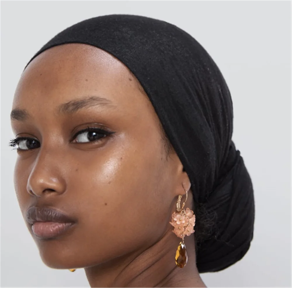 2019 Boho Za новинка полимерный цветок подвеска серьги женская мода ювелирное изделие