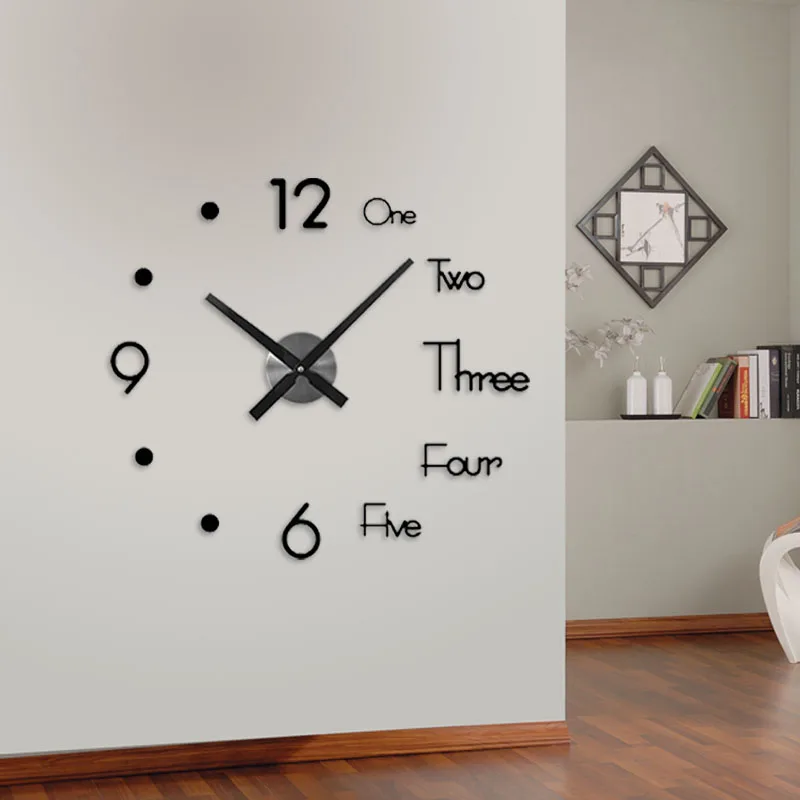 Распродажа настенных часов 3D Diy акриловые зеркальные наклейки s кварцевые иглы