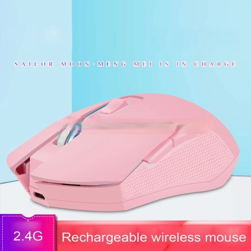 

Pink Silent LED Optical Game Mice 1600DPI 2.4G USB Wireless Mouse for PC Laptop Drop Shipping