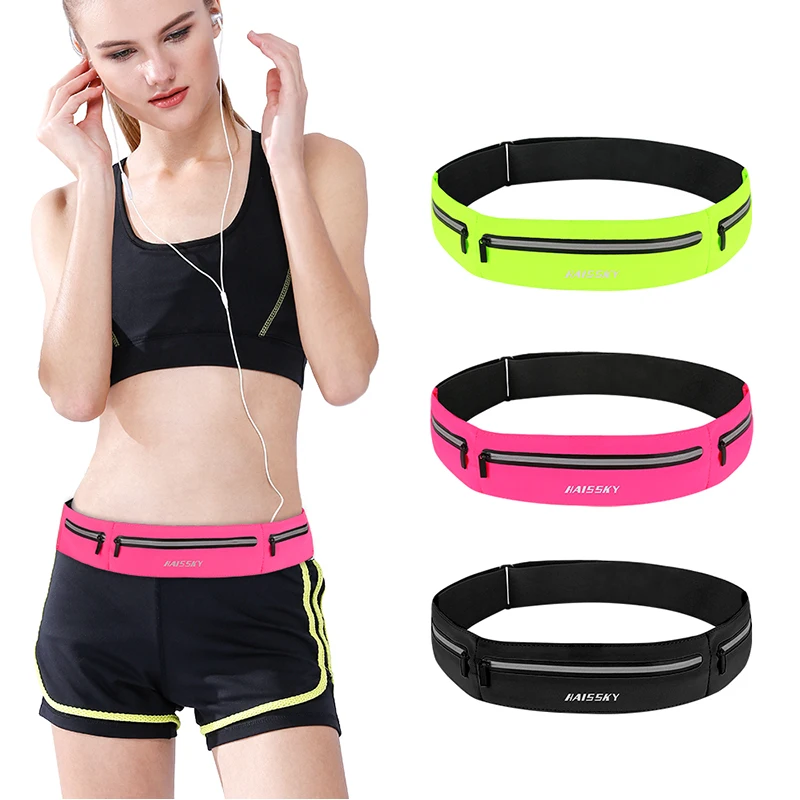 Портативная Спортивная поясная сумка HAISSKY для бега ультратонкий Карманный
