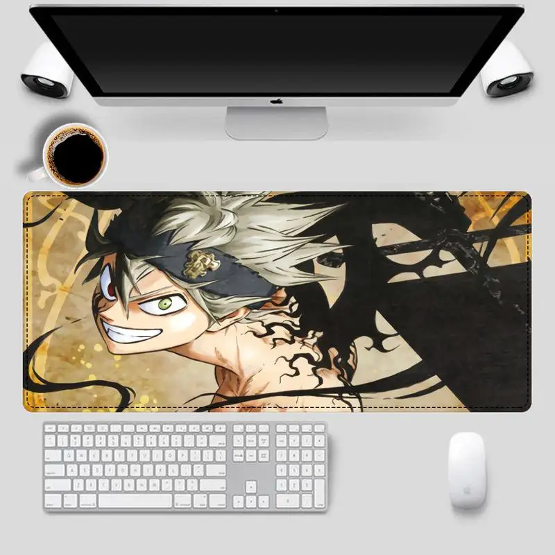 

Trend Black Clover Mouse Pad PC Laptop Gamer Mousepad Anime Antislip Mat Keyboard Desk Mat For Overwatch/CS GO